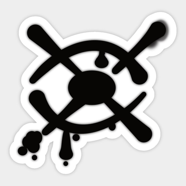 Gravity Falls - Society of the Blind Eye Black Sticker by geekers25